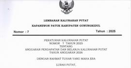 LEMBARAN KALURAHAN PUTAT TAHUN 2025 NOMOR 7